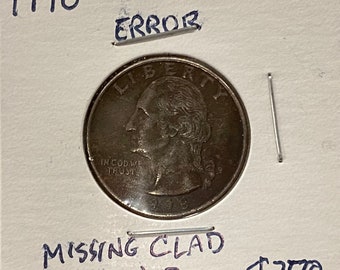 1998P Washington Quarter with lamination error
