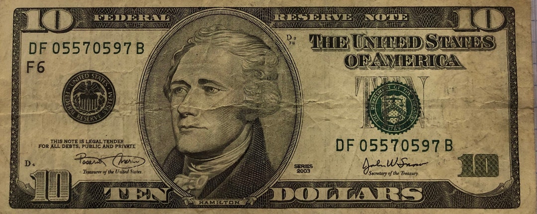 2003 Ladder 10 Dollar Bill Etsy UK