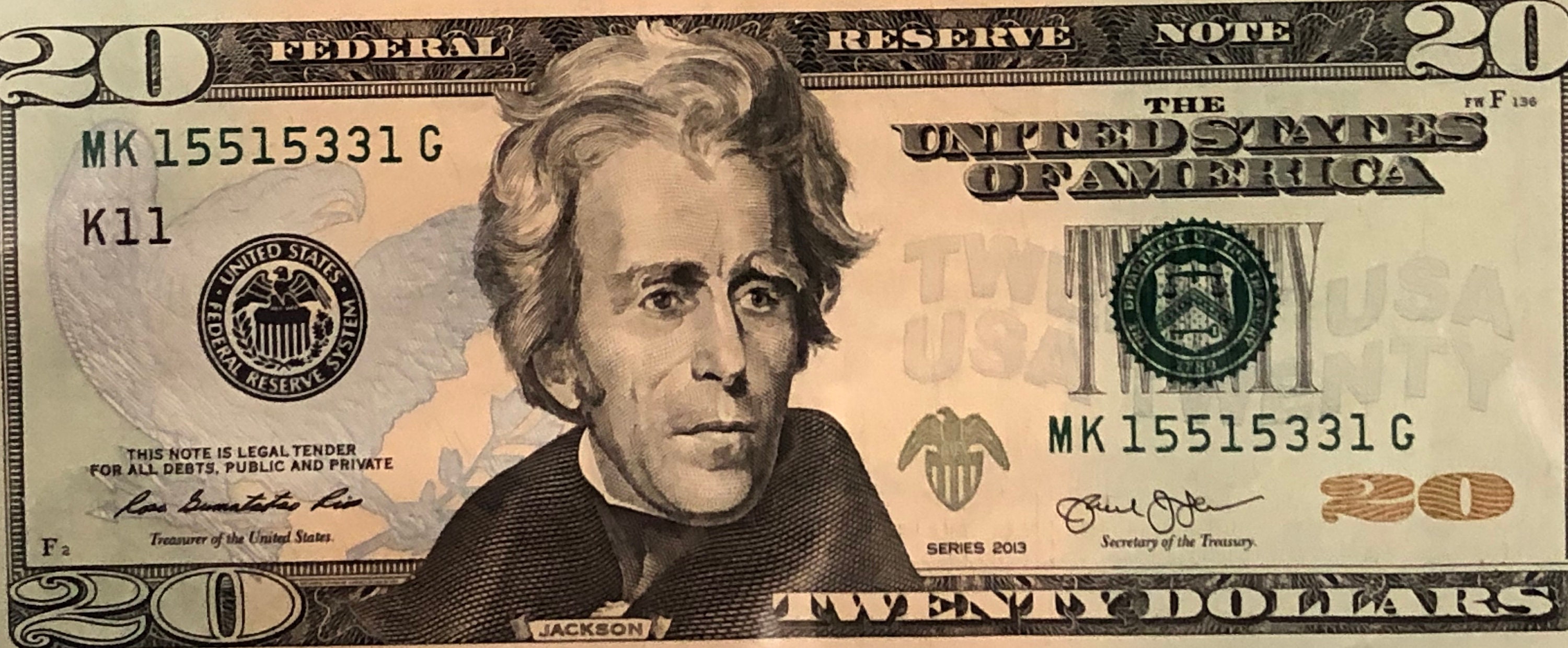 2013 Trinary 20 Dollar Bill