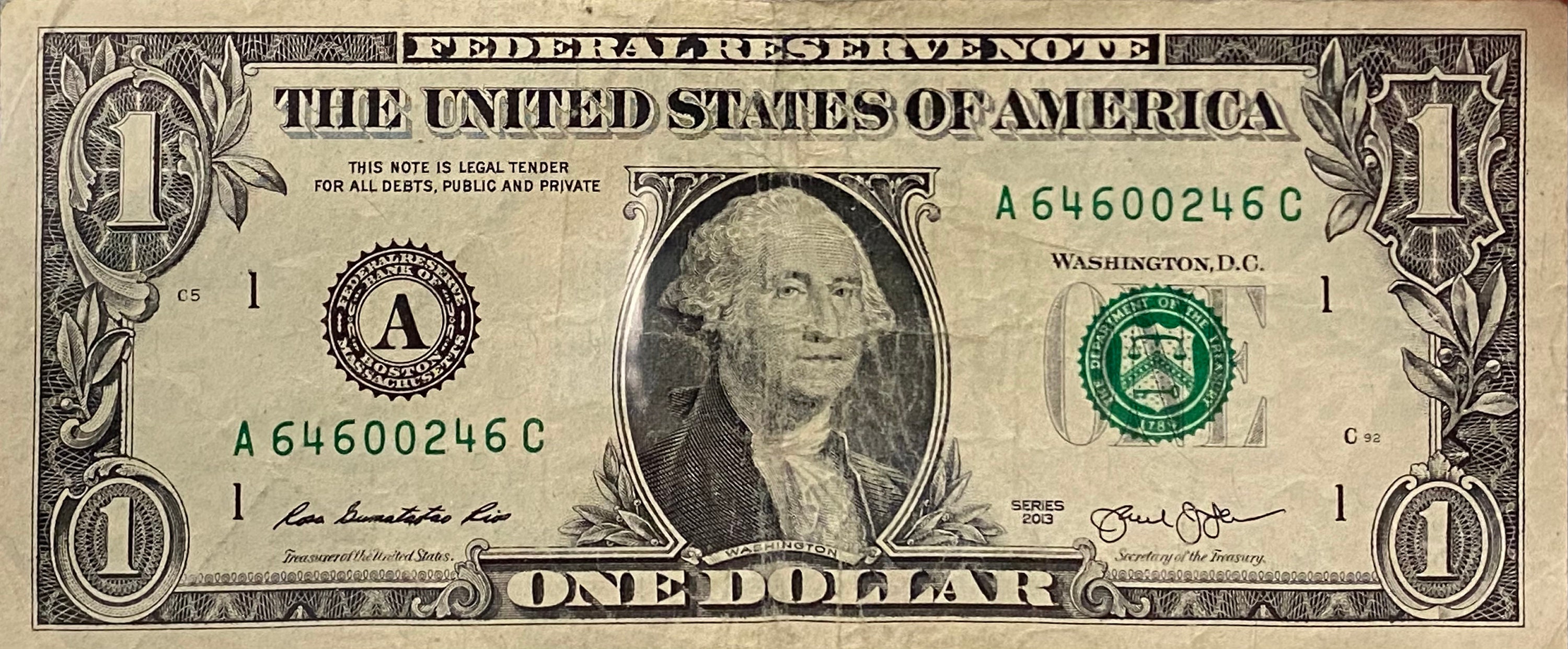 2013 Ladder 1 Dollar Bill Etsy