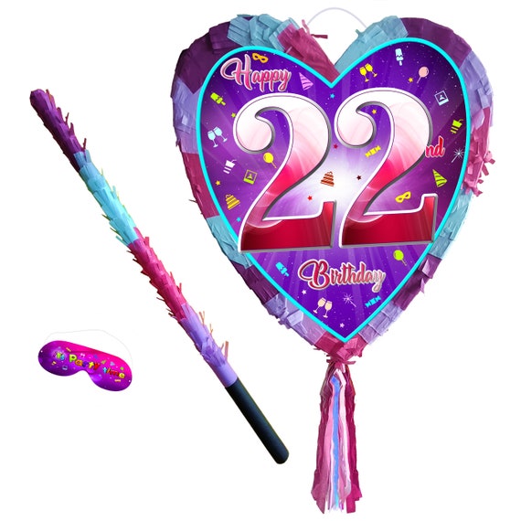 Piñata Corazón Para Fiestas Infantiles | 45x32x8 Cm | Colores Vivos Y Diseño Divertido