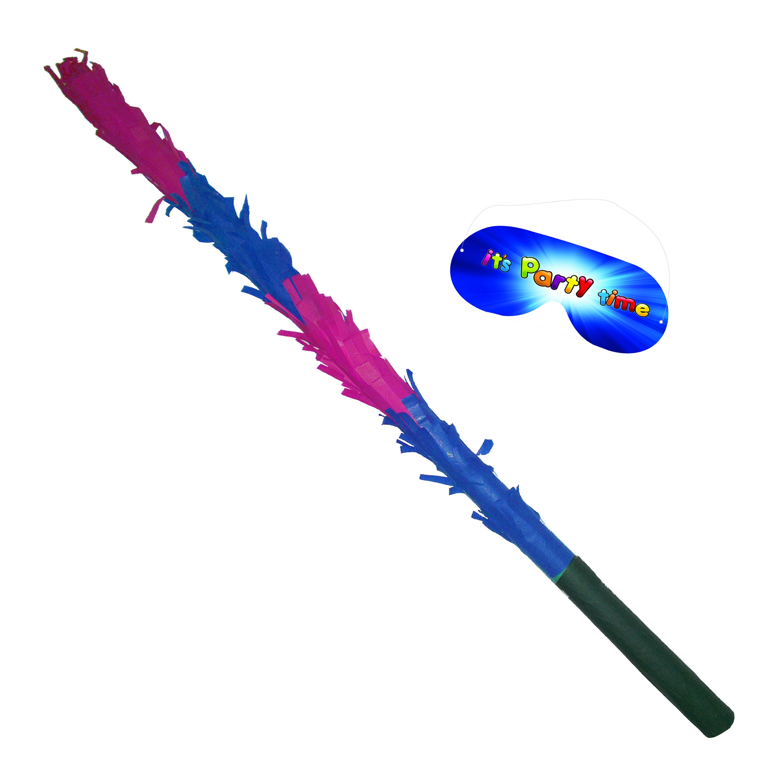 Unique 80804Q Set Bastone E Benda Per Pinata: 2 Pezzi, Bastone 50,8 Cm, Per Feste Di Compleanno E Giochi Per Bambini - 2