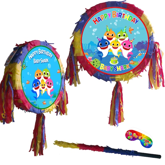 Número Piñata con palo Feliz cumpleaños 8º 9º 10 11 12 13 14 15