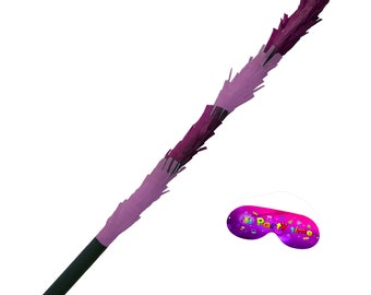 Purple violet lilac Stick for Pinata smashing party game Piñata Hitting bashing bat baton blindfold fun Bright colours Girls Kids lavender