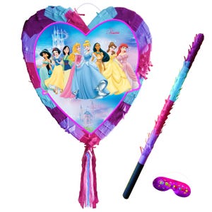 Księżniczka Urodziny Serce Piñata Dziewczyny Impreza Miłość Temat Dostawy Wesoła Gra Ariel Jasmine Królewna Śnieżka Kopciuszek Bella Piñata Aurora Mulan UK