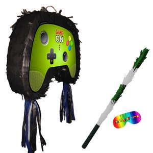 Remote Piñata Party theme pinata video game supplies happy birthday switch controller joystick control gamer Doofer gear stick Clicker stick image 4