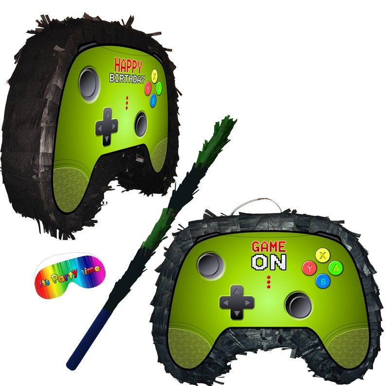 Remote Piñata Party theme pinata video game supplies happy birthday switch controller joystick control gamer Doofer gear stick Clicker stick image 1