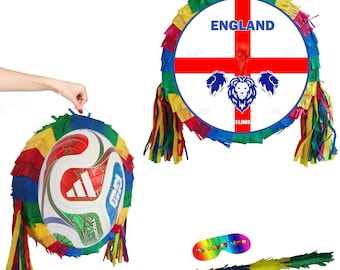 Pignatta di calcio Inghilterra 2026 con bastone, gioco di società Tre Leoni