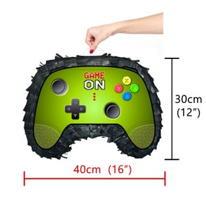 Remote Piñata Party theme pinata video game supplies happy birthday switch controller joystick control gamer Doofer gear stick Clicker stick image 2