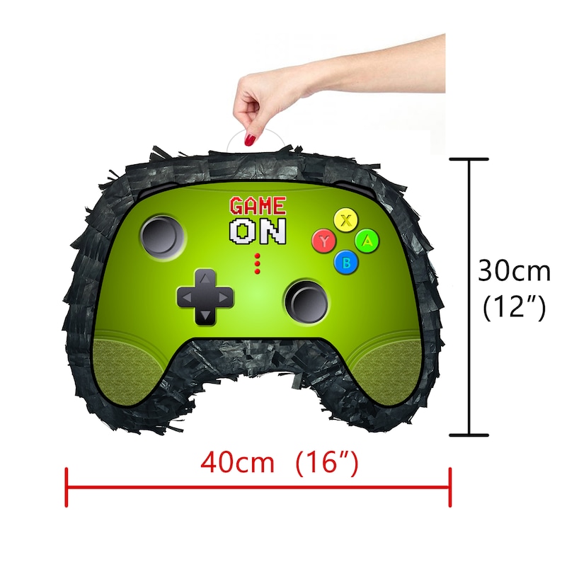 Remote Piñata Party theme pinata video game supplies happy birthday switch controller joystick control gamer Doofer gear stick Clicker stick image 2