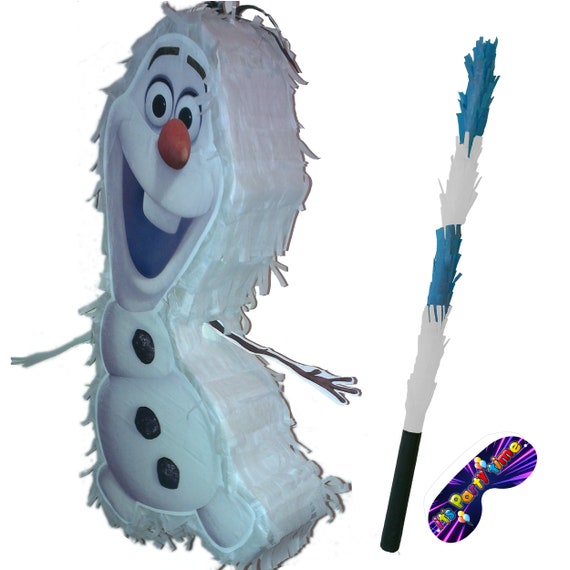 Piñata de muñeco de nieve con tema de palo Suministros de piñata para  fiestas cumpleaños con los ojos vendados juego feliz decoraciones de  princesa suministros congelados olaf Reino Unido -  México