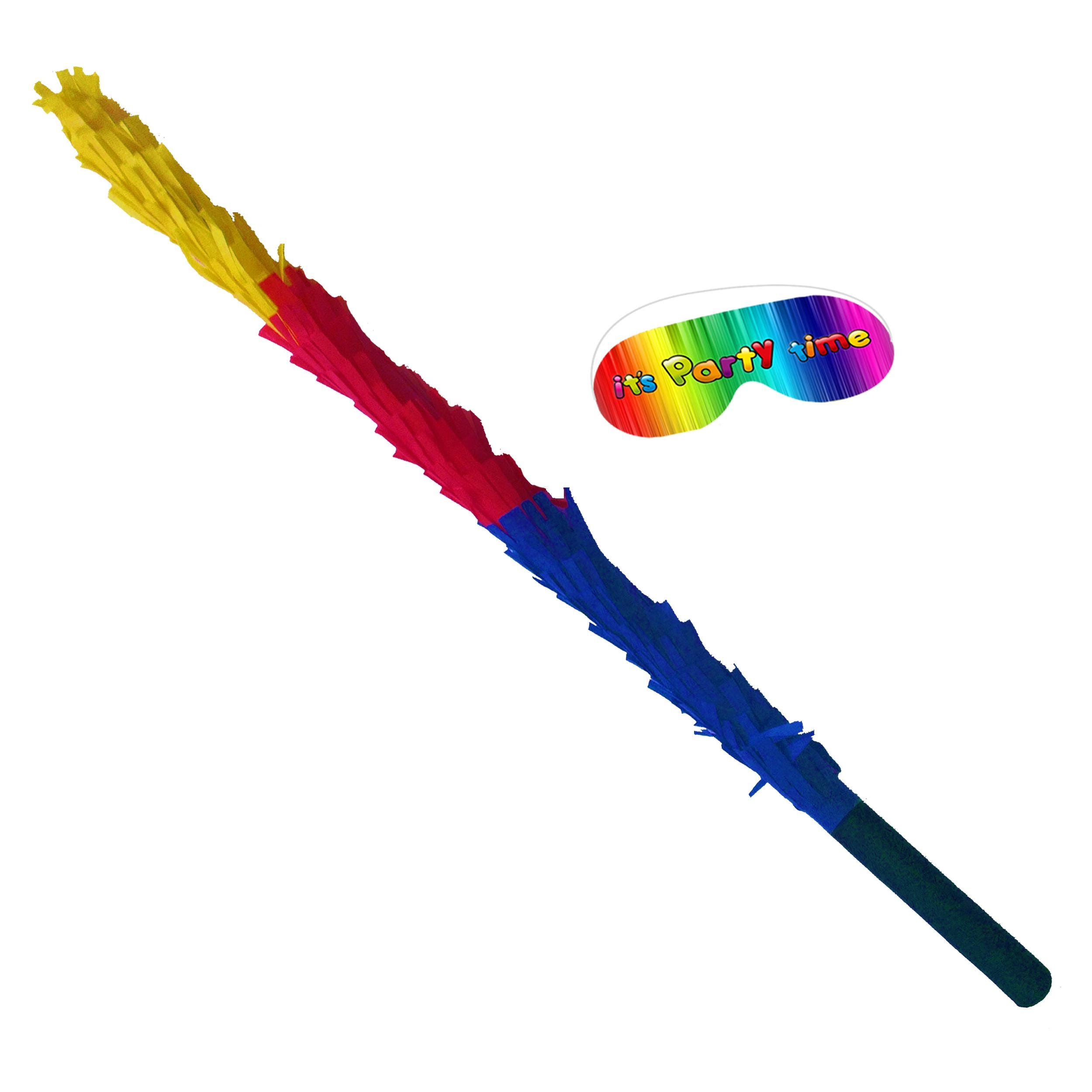 Nummer 5 Pinata, regenboogstrepen, verjaardagsthema, feestbenodigdheden, klein, 29,5 x 42 x 7,6 cm