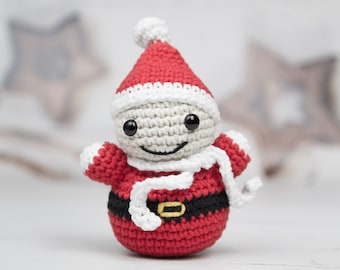 Santa Claus PDF Pattern. Christmas Winter Toy Pattern Amigurumi. Christmas ornaments, Christmas Amigurumi Snowman. Crochet pattern PDF.