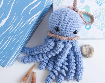 Amigurumi Octopus Crochet Pattern – Beginner Friendly, No Sew Toy (PDF Download)