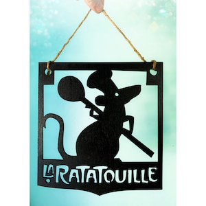 La Ratatouille Light Weight Hanging Sign