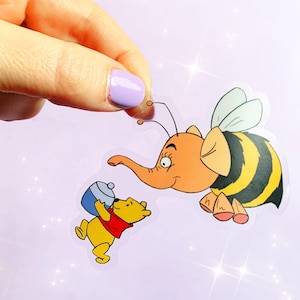 Vinilo transparente Winnie the Pooh Honeybee Sticker