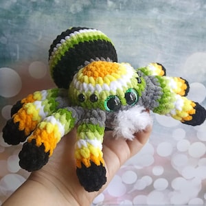 Spider Plush, Crochet Plush Tarantula Toy, Stuffed Spider, Plush Toy Crochet, Halloween decor