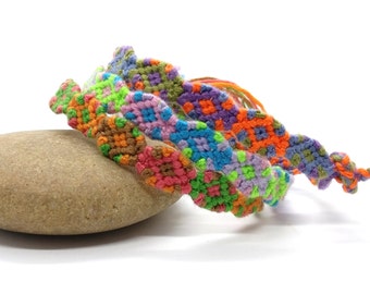 Handwoven Cotton Anklet – Colorful Friendship Band