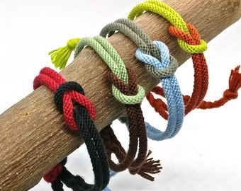 Bracelet tissé Kumihimo - Bracelet de l'amitié tissé à la main au Japon - Meilleur cadeau en coton