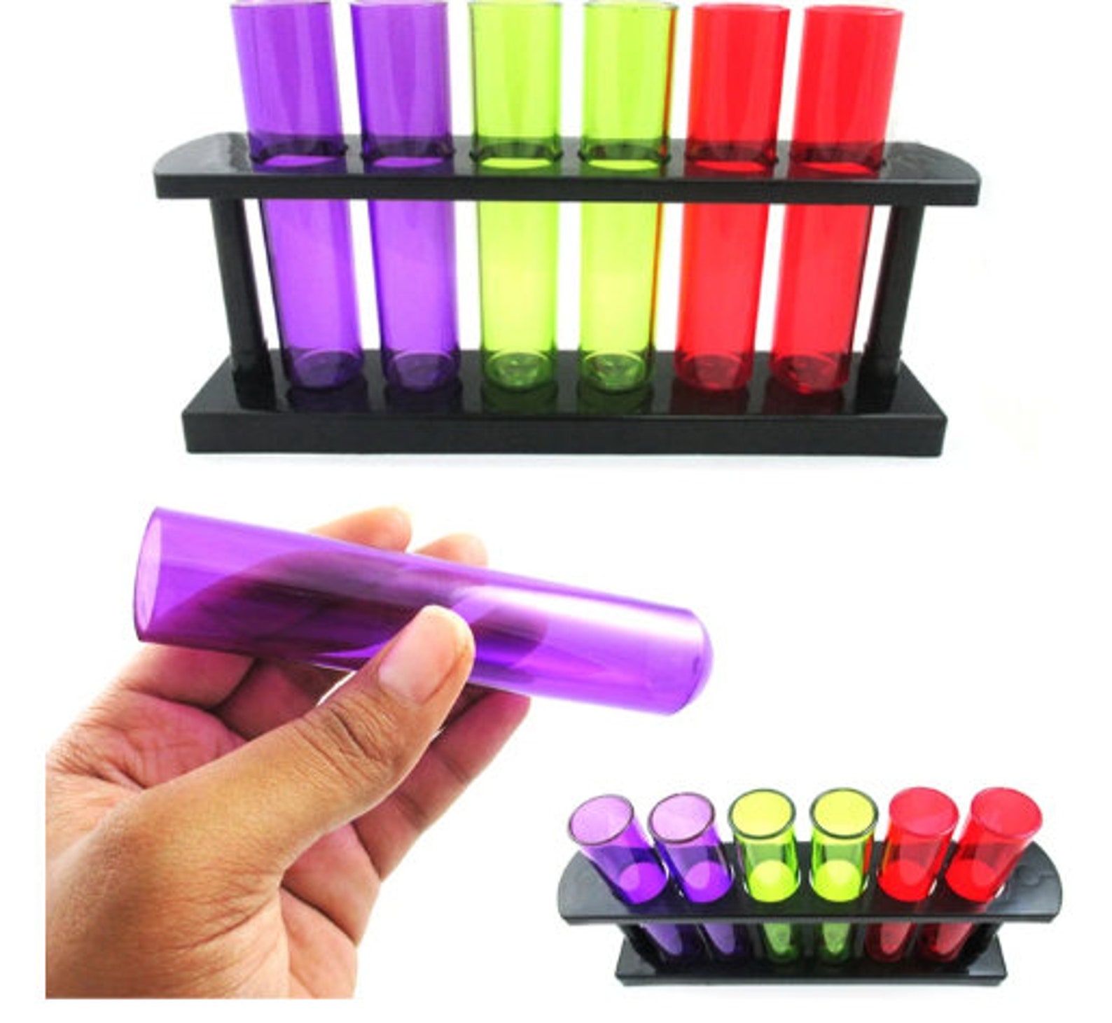 Test Tube Party Shot Glasses with Stand Etsy