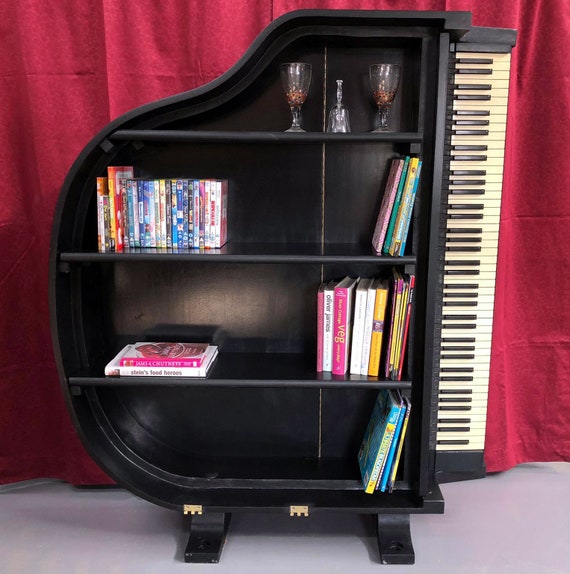 Items Similar To Baby Grand Piano Bookcase On Etsy