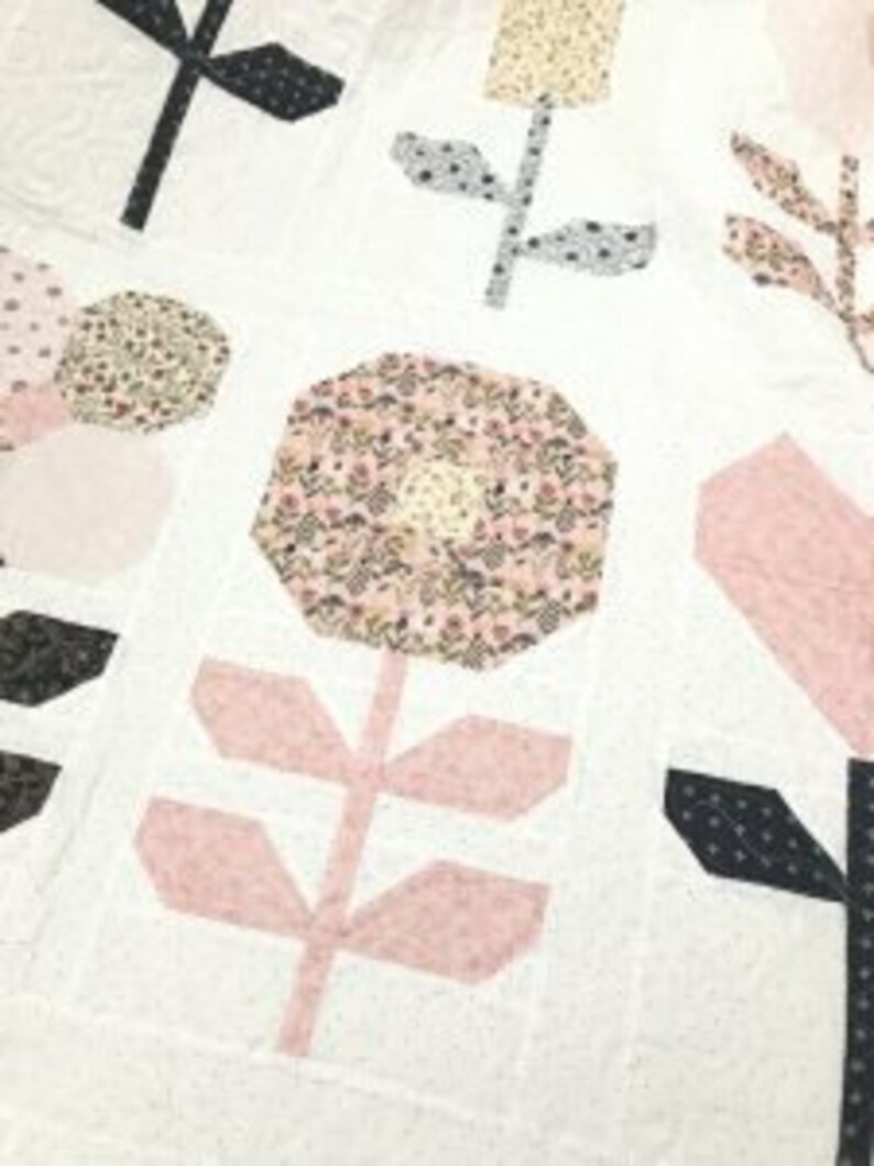 Flower Market Quilt Kit featuring Daisy Mae by Lori Woods from Etsy