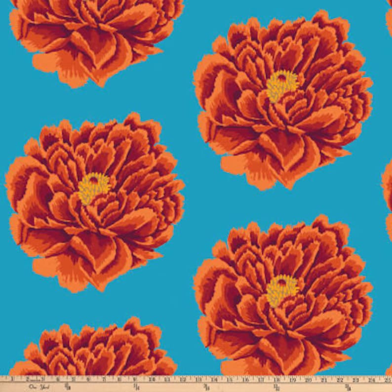 Kaffe Fassett 108 Quilt Backs Full Bloom Red Fabric