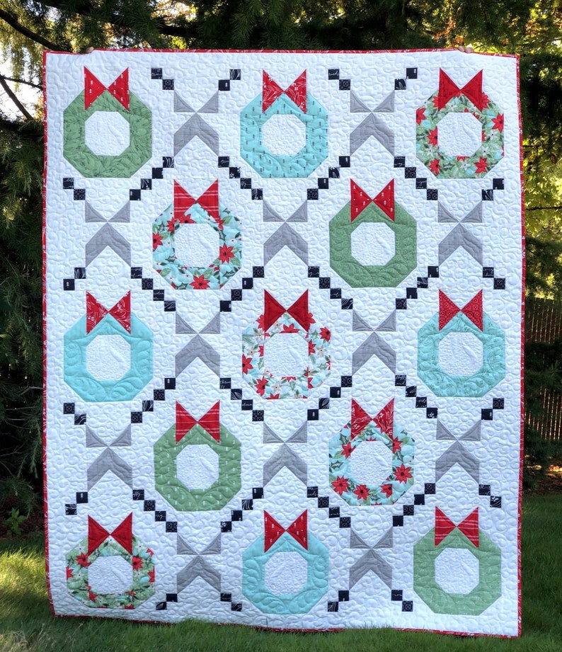 Merry and Bright Quilt Kit Featuring Aurora Collection by Kate Etsy