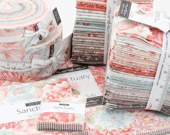 Sanctuary Half Yard Bundle, Fat Quarter Bundle, Fat Eighth Bundle, Later Cake, Jelly Roll, Charm Pack By 3 Sisters For Moda Fabrics