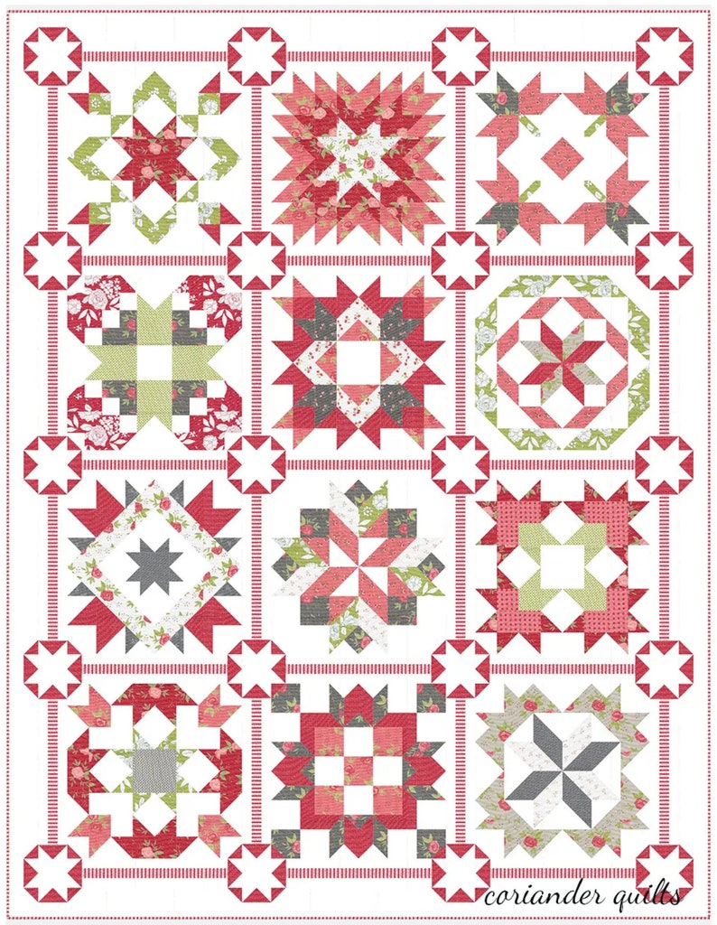 A Very Coriander Christmas Quilt Kit or Book Featuring Happy Etsy