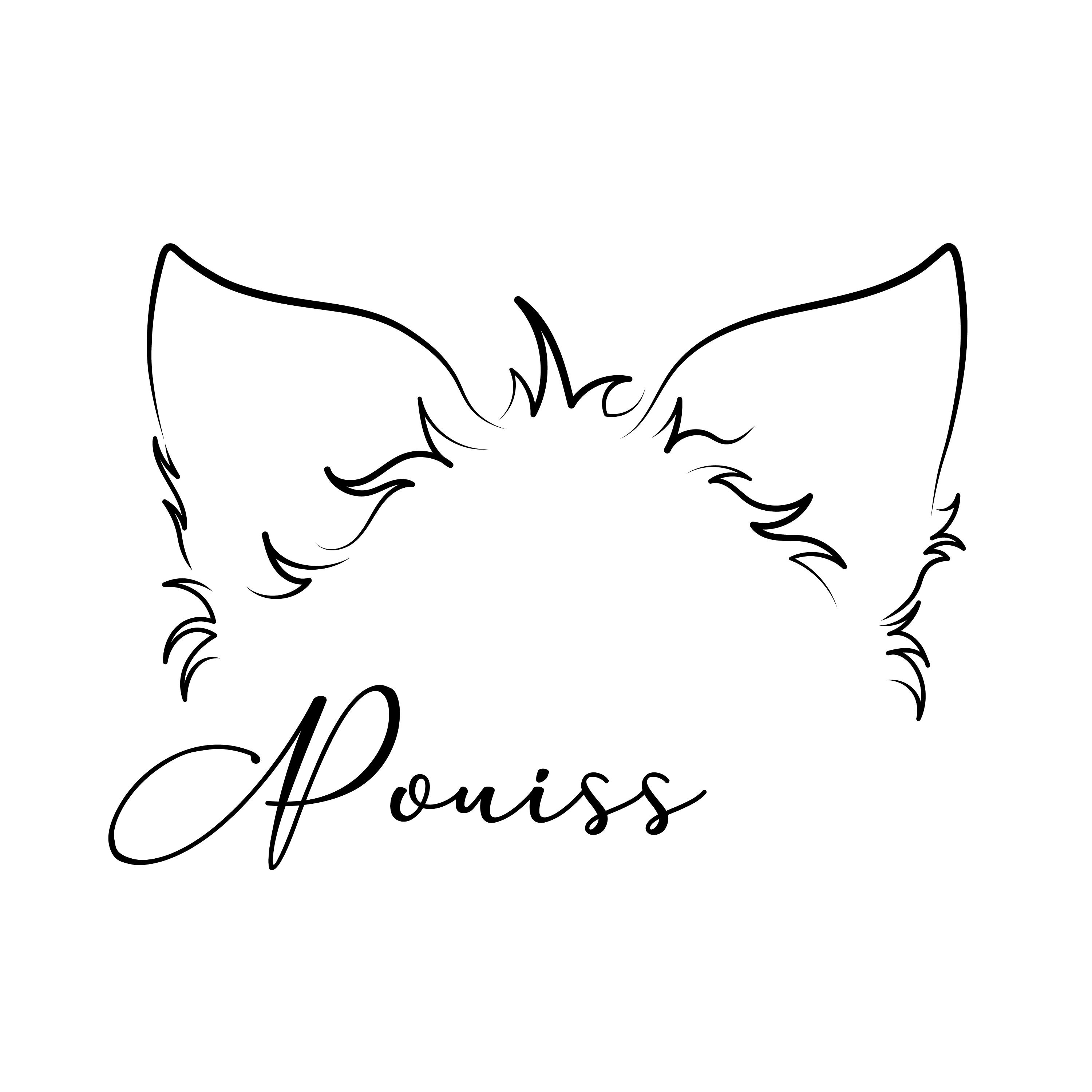 Cat Ear Outline Dog Tattoo Design Svg Puppy Ears Dog Line Etsy UK