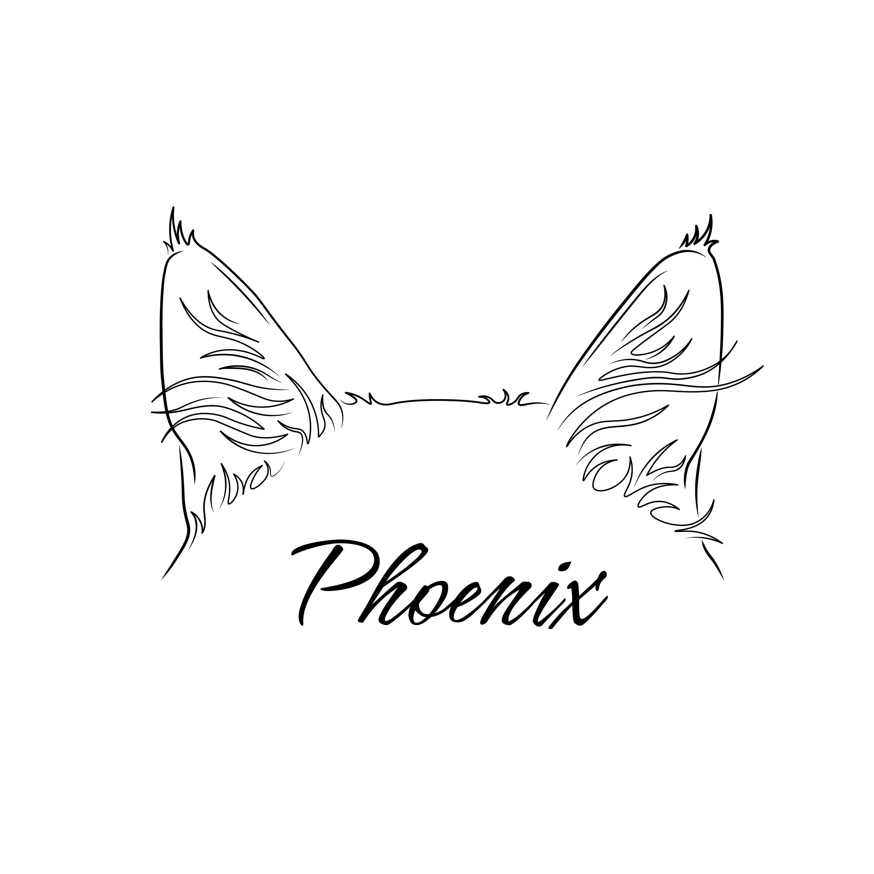 Cat Ears Outline Svg Tattoo Svg Cat Ear Outline Dog Tattoo - Etsy Canada