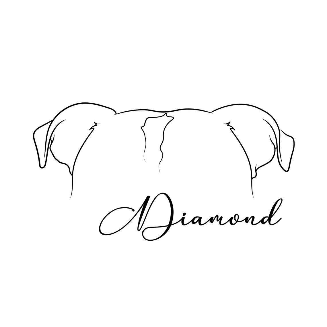 Cat Ears Outline Tattoo Cat Ears Drawing Cat Ears and Name Etsy