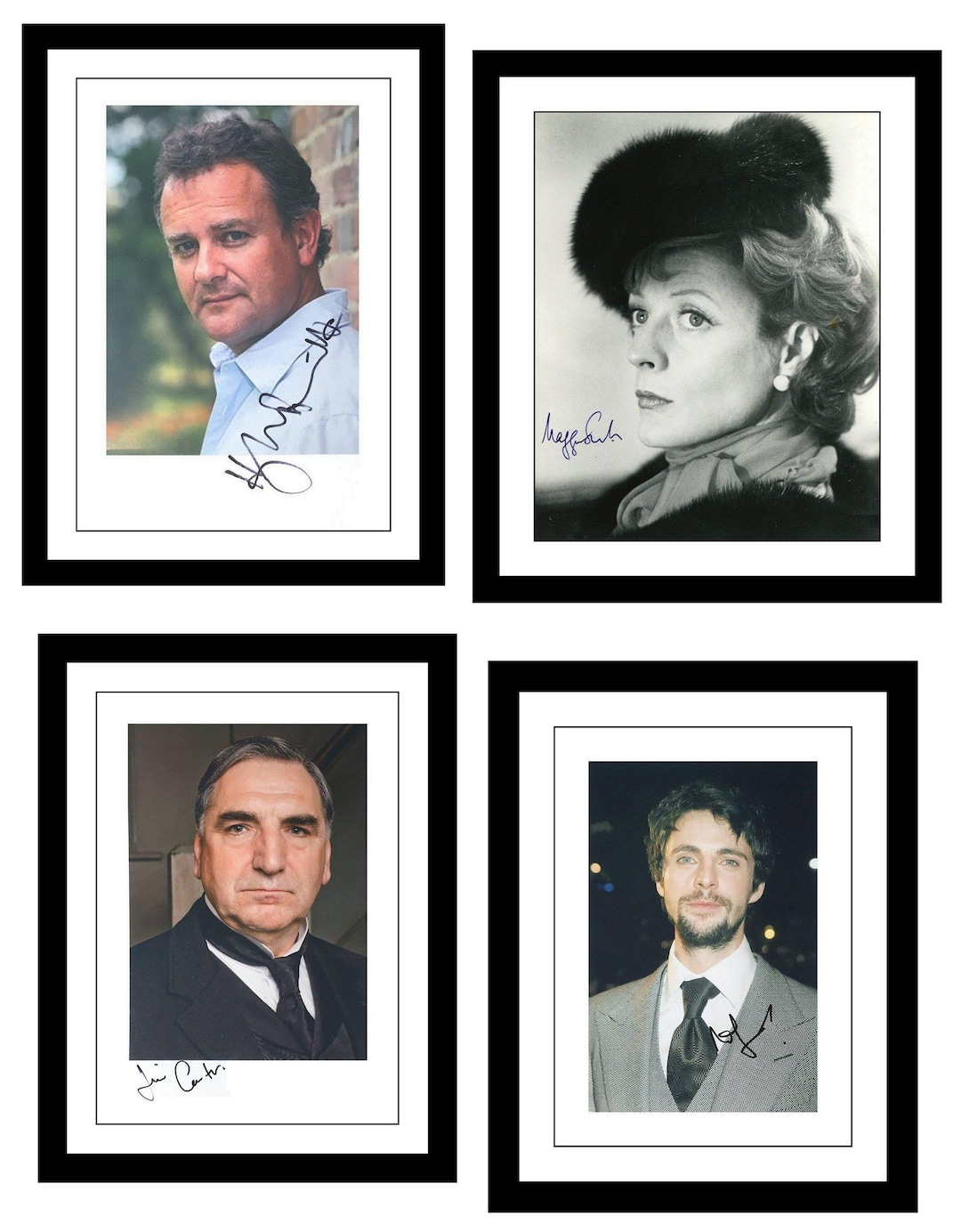 Ultra Rare - Downton Abbey - Cast Signed - Authentic Hand Signed ...