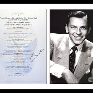 Ultra Rare - Frank Sinatra - Music Legend - Authentic Hand Signed Autograph