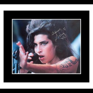 Ultra Rare - Amy Winehouse - Music Legend - Authentic Hand Signed Autograph