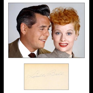 Ultra Rare - Lucille Ball - I Love Lucy - Comedy Legend - Authentic Hand Signed Autograph
