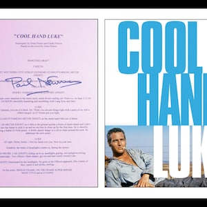 Ultra Rare - Paul Newman - Cool Hand Luke - Movie Legend - Authentic Hand Signed Autograph