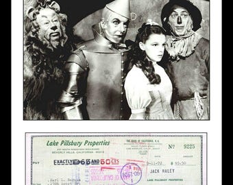 Ultra Rare - Wizard of Oz - Jack Haley - Authentic Hand Signed Autograph