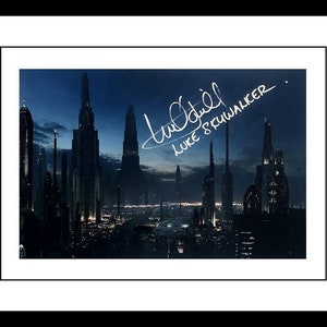 Ultra Cool - Star Wars - Luke Skywalker - Mark Hamill - Autógrafo autêntico assinado à mão