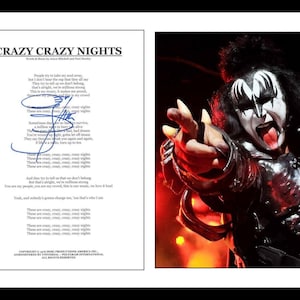 Ultra Rare - Kiss - Gene Simmons - Rock Legend - Authentic Hand Signed Autograph