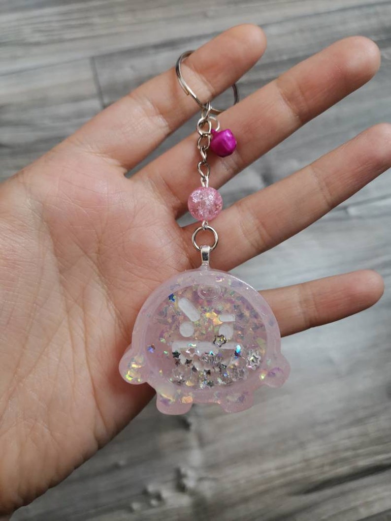 sakura bt21 liquid shaker keychains etsy