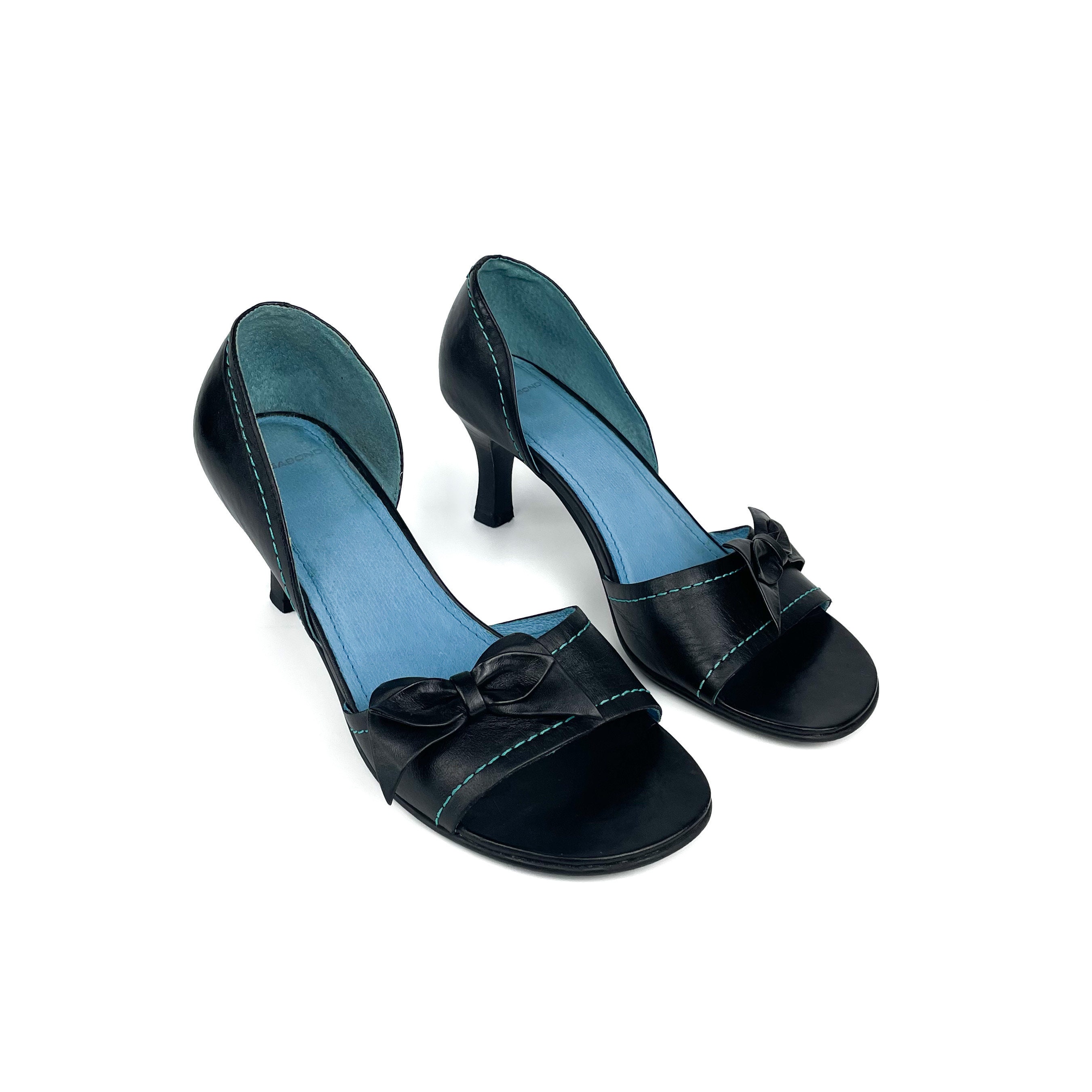 Buy Black Peep Toe Block Heels by THE ALTER Online at Aza Fashions.