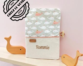 Personalized Baby Health Record Book Cover - Sea Theme - Personalized Baby Gift