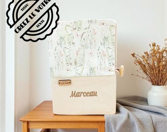 Personalized health record book cover with name, Wildflowers, Dried flowers