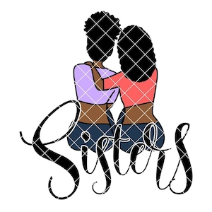 Sisters Clipart, PNG file