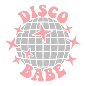 Disco Babe Disco Ball Glitter Ball Cut File, Dancing Queen SVG Printable für Shirt Dekor Tanz-Party-Parteien Geburtstage Junggesellinnenabschiede