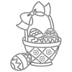 Paasmand kleurplaat, paasei kleuren in pagina, paaseimand Svg, afdrukbaar, silhouet snijden bestanden, Cricut gesneden bestanden, Svg-bestanden
