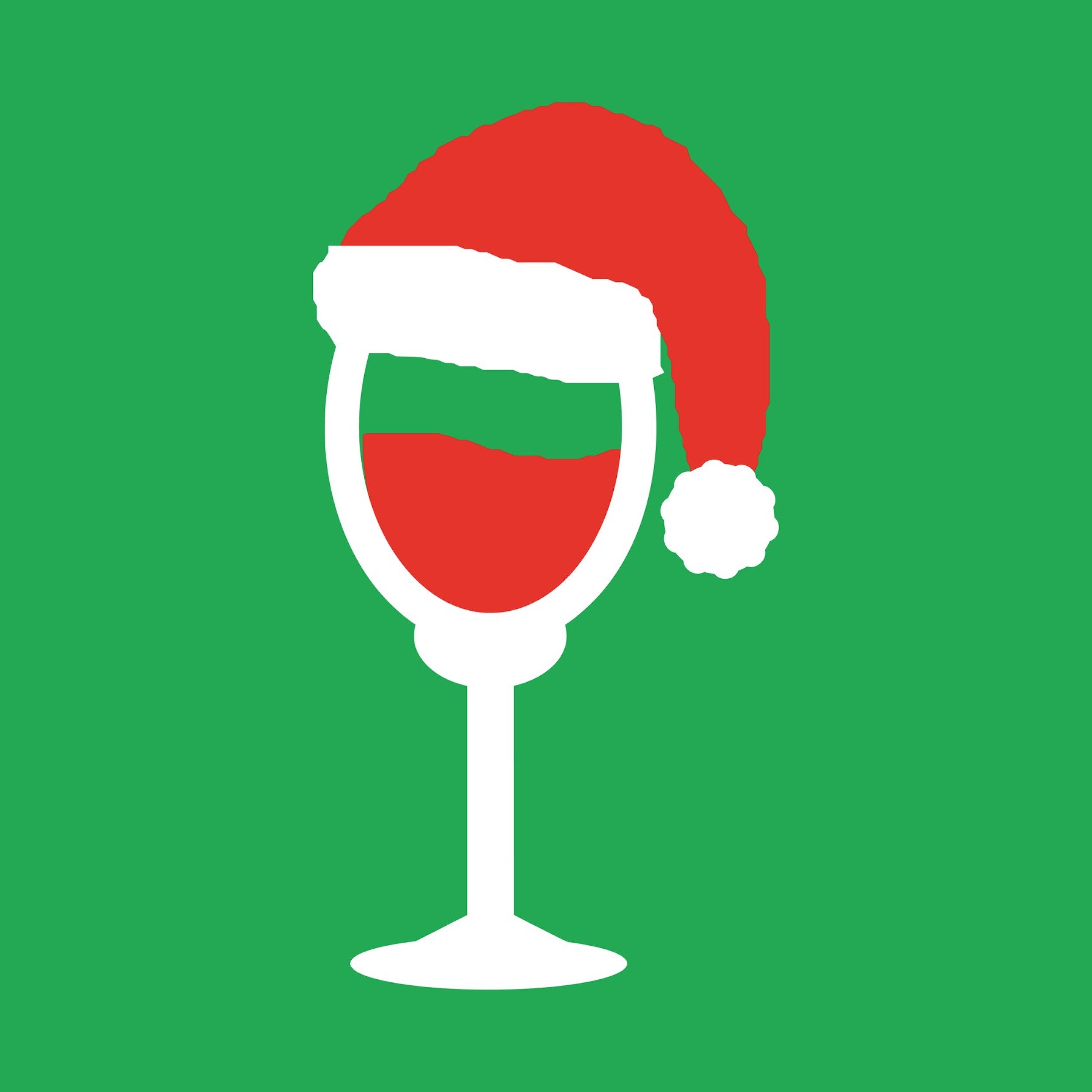 Christmas Santa Hat on Wine Glass SVG Cut File Printable for  Etsy