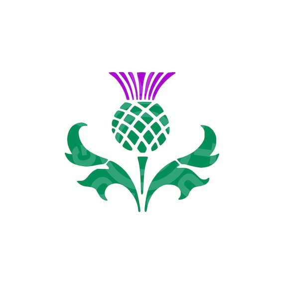 Scottish Thistle Digital SVG Printable Cut File Scottish Etsy